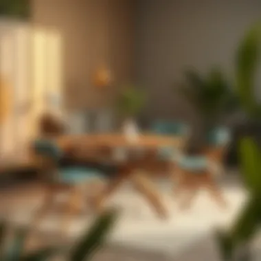 Functional Foldable Table Arrangement for Small Areas Functional foldable table arrangement for small areas