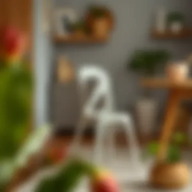 Chic Minimalist Plastic Chair for Versatile Interiors Minimalist plastic kitchen chair