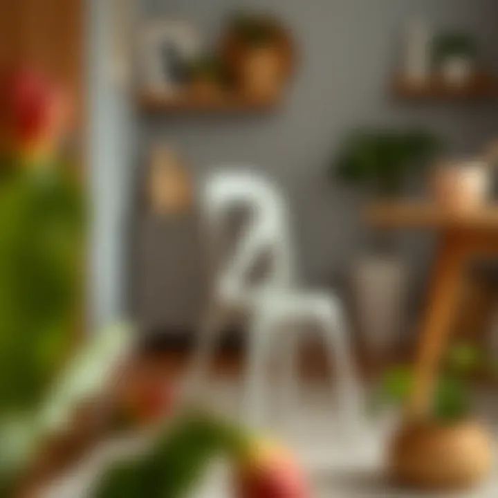 Chic Minimalist Plastic Chair for Versatile Interiors Minimalist plastic kitchen chair