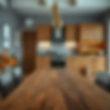 Stylish Wooden Kitchen Table Design Elegant wooden kitchen table in modern decor