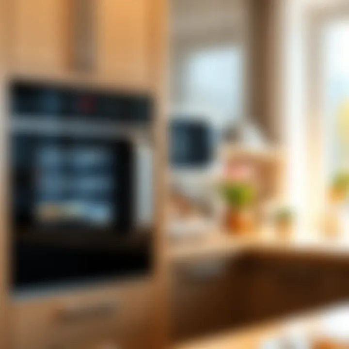 User Experience in Modern Kitchen Technology User-friendly interface of a built-in oven and microwave