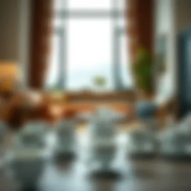 Stylish Interior with Various Cup Models Variety of cup models in a stylish interior