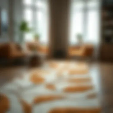 Elevate Your Space with Leaf Patterns Elegant leaf-patterned runner enhancing modern home decor