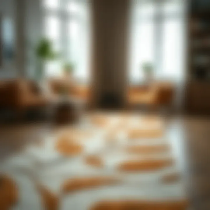 Elevate Your Space with Leaf Patterns Elegant leaf-patterned runner enhancing modern home decor