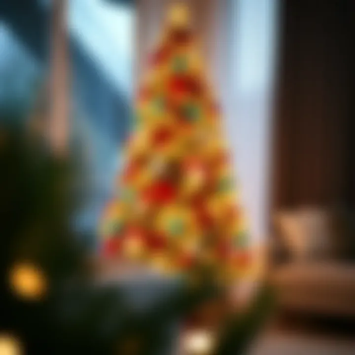 Stunning LED Christmas Tree A stunning LED Christmas tree with sparkling lights