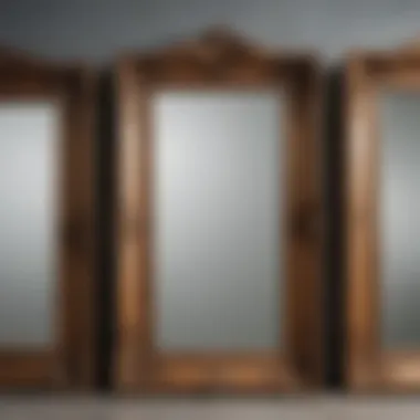 Variety of MDF mirror frames showcasing different styles