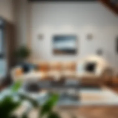 Elegant modern sofa bed showcasing versatility in a stylish living room.