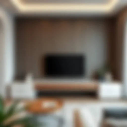 Elegant Modern TV Unit Design Sleek modern TV unit in a stylish living room setting