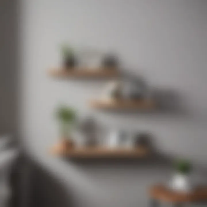 Innovative wall-mounted shelf design without drilling