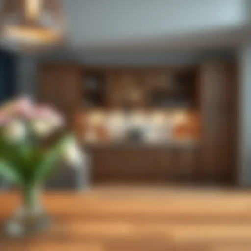 Beautifully crafted wooden kitchen cabinet