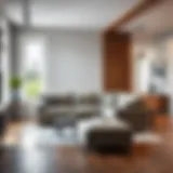 Stylish kitchen corner sofa in a modern setting