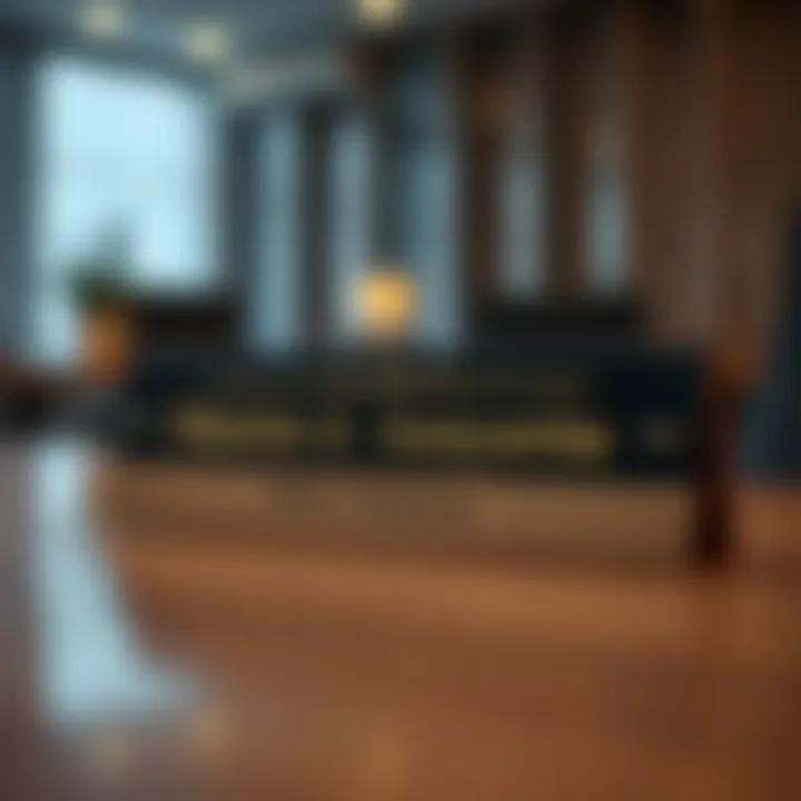 Creative nameplate arrangement enhancing office aesthetics