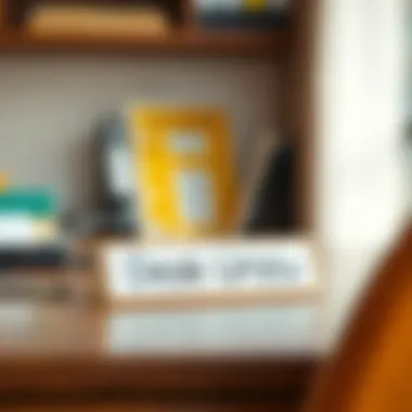 Functional desk nameplate contributing to organization