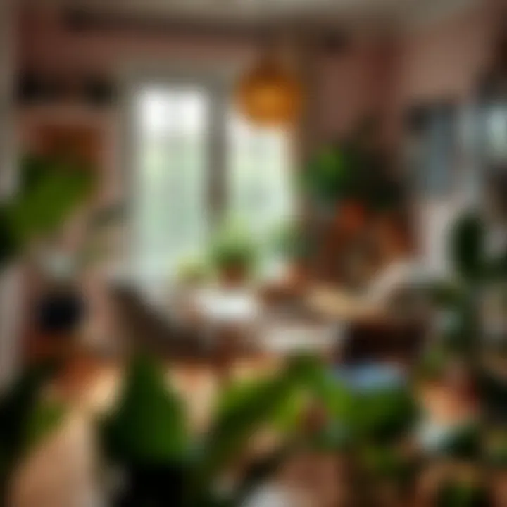 Charming Reading Corner with Natural Elements Charming reading corner with natural light and plants