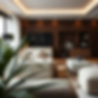 Versatile Storage in Modern Living Space Versatile storage boxes in a contemporary living space