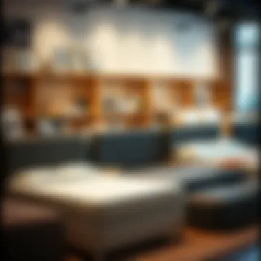 Diverse Selection of Bed Bases Comparison of different single bed bases on display