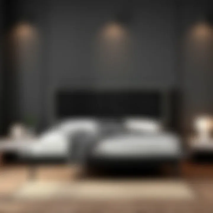 Stylish Single Bed Base Presentation Elegant single bed base in a modern bedroom setting