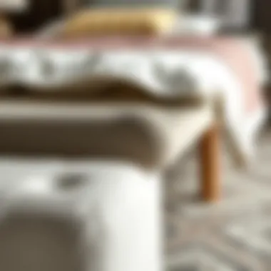 High-Quality Materials Overview Close-up of quality materials used in a single bed base