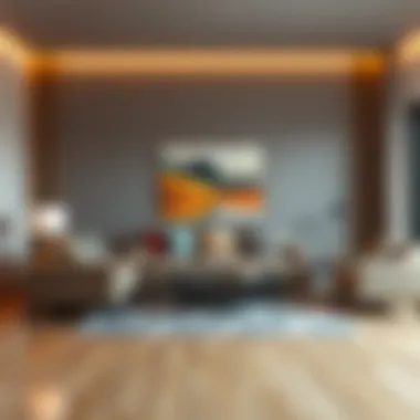 Innovative Living Room with Advanced Rigid Foam Furniture An innovative living room setup featuring furniture made from advanced rigid foam technology