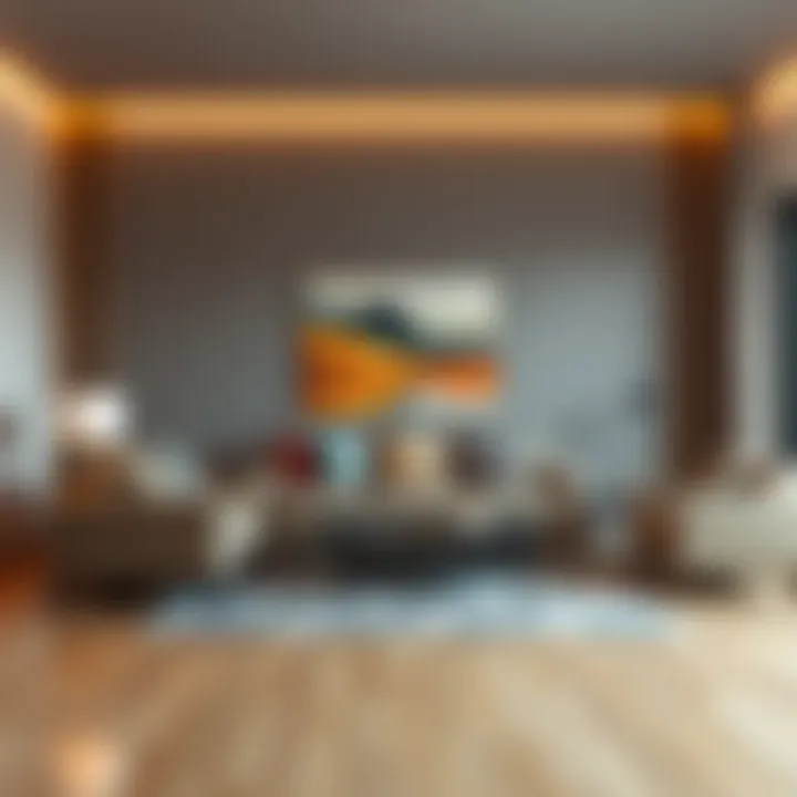 Innovative Living Room with Advanced Rigid Foam Furniture An innovative living room setup featuring furniture made from advanced rigid foam technology