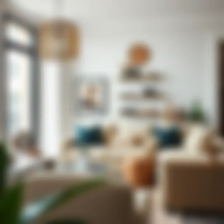 Chic home accessories enhancing interior design