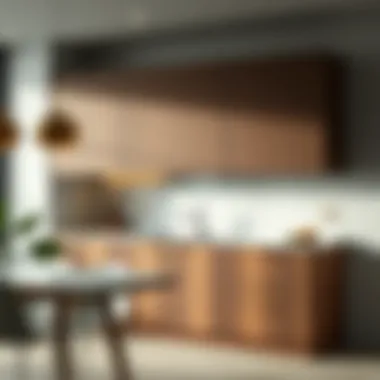 Sleek and Stylish Sliding Cabinets Elegant sliding kitchen cabinet showcasing modern design