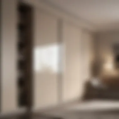 A collection of materials used for sliding wardrobes