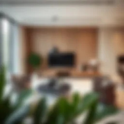 Elegant small seating group in a modern living room