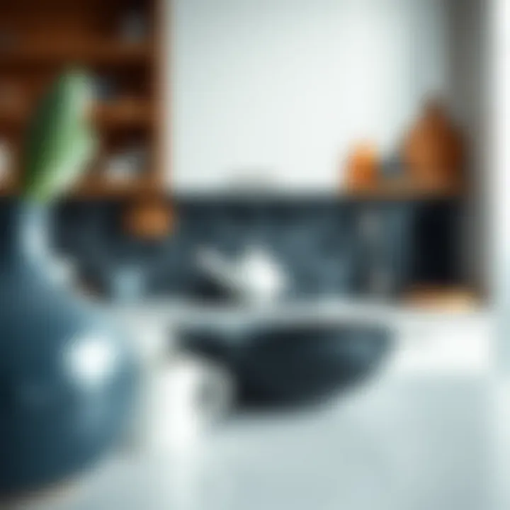 Contemporary Setting with Stylish Kütahya Ceramics Stylish backsplash featuring Kütahya ceramics in contemporary setting