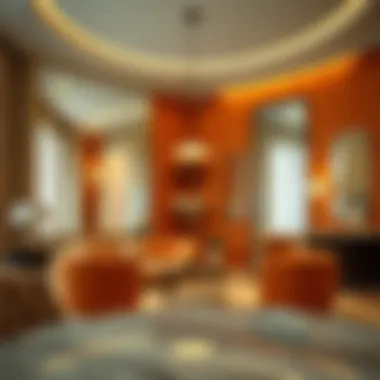 Stylish Interior with Mirrors Stylish interior featuring mirrors and color harmony