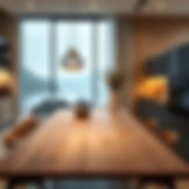 Innovative Design of Lake Kitchen Tables Stylish lake kitchen table showcasing innovative design