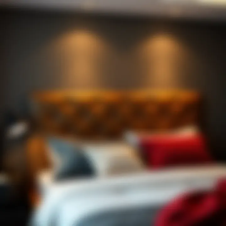 Stylish leather headboard enhancing comfort and aesthetic appeal