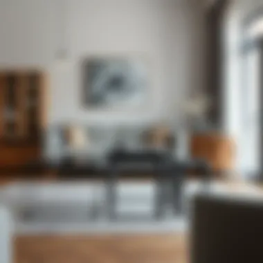 Stylish living room featuring versatile nesting tables