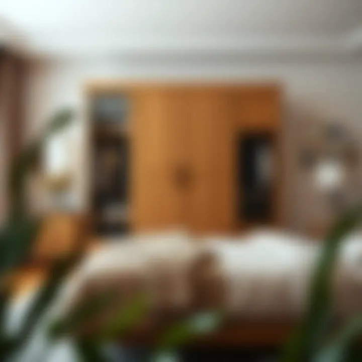 Diverse Aesthetic Choices Stylish six-door wardrobe showcasing diverse design options