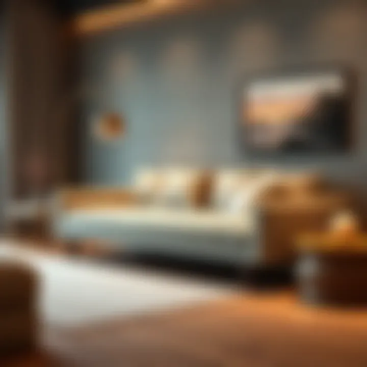 Stylish sofa bed with high-quality materials, highlighting comfort and design.