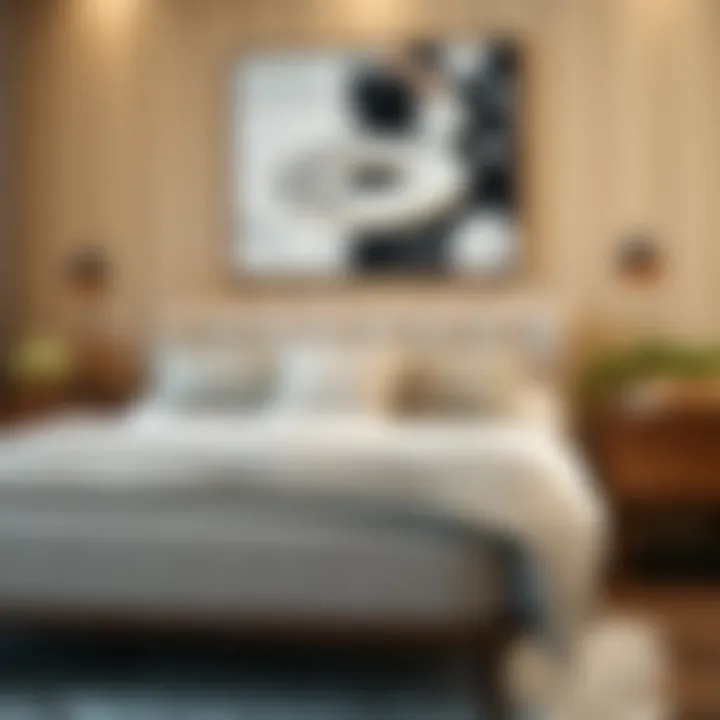Close-up of high-quality materials used in bedroom furniture