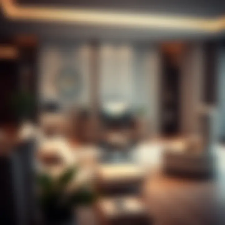 Elegant Modern Furniture Arrangement An elegant arrangement of modern furniture showcasing the interplay of form and function.