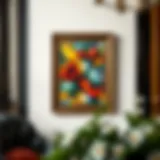 Artistic frame showcasing a vibrant painting