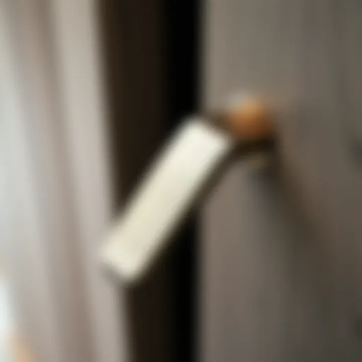 Innovative Metal Handle Craftsmanship Stylish metal single handle with unique texture