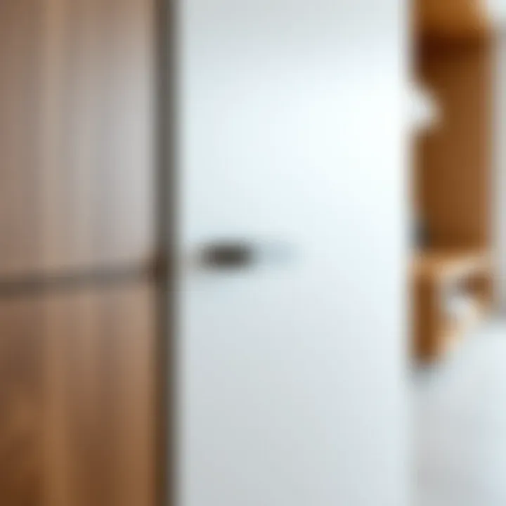 Sophisticated Handle in Minimalist Design Sophisticated single handle in a minimalist kitchen