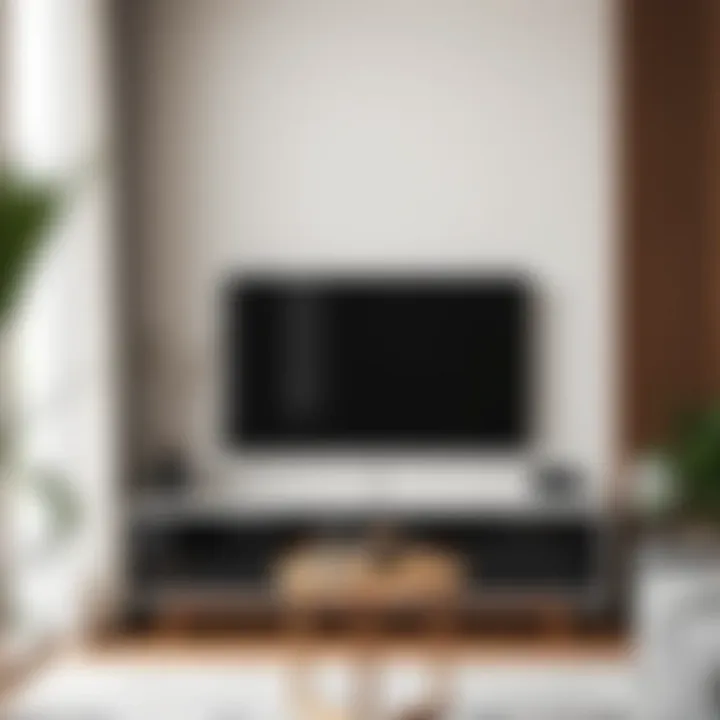 Optimal Placement of TV Units Guidelines for positioning a TV unit in a contemporary home