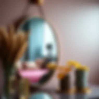 Mirror Reflecting Vibrant Colors Mirror reflecting vibrant colors in modern decor