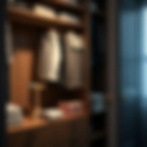 Elegant wardrobe organization tools arranged neatly