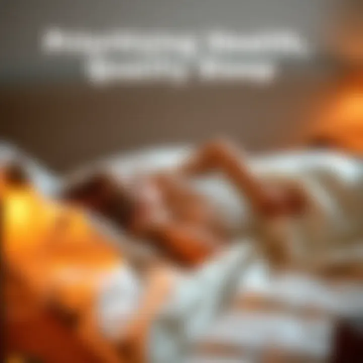 Prioritizing Health Through Quality Sleep Person enjoying restful sleep on a Yataş mattress pad demonstrating health benefits