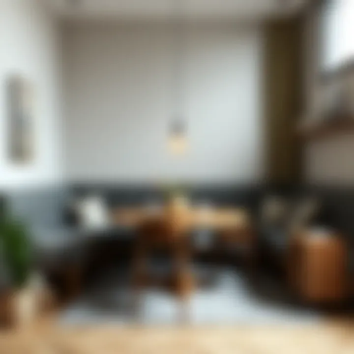 Functional Layout of a Corner Dining Arrangement Functional layout of a corner dining arrangement